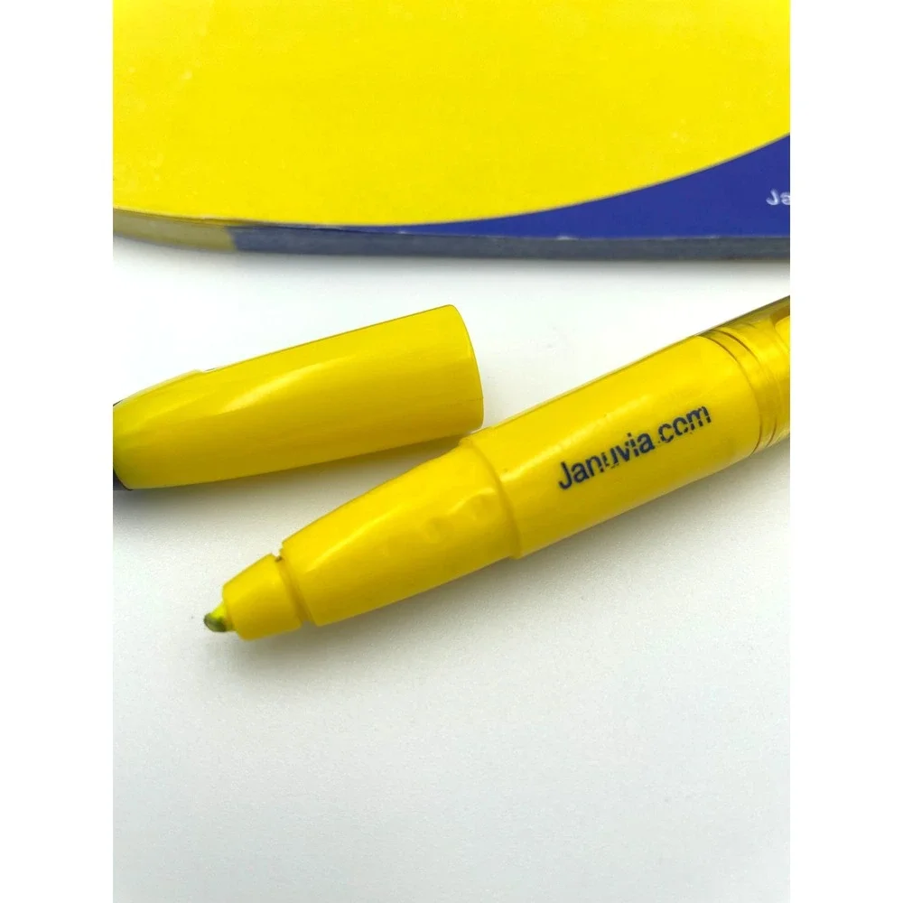 Januvia Merck Highlighter Pen Post-it Flags Notepad Drug Rep Pharma Promo Set